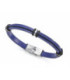 Pulsera Hombre Acero, Silicona y Piel Azul VICEROY FASHION - 14128P01013