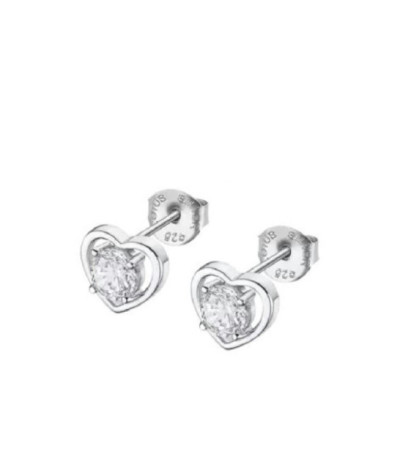 Pendientes Corazón Circonita 5mm para Mujer LOTUS SILVER - LP3092-4/1