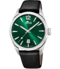 Reloj Hombre Acero Correa Negra Esfera Verde LOTUS - 18693/4