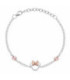 Pulsera Silueta Minnie Plata Piedras Rosas DISNEY - AG0007B2