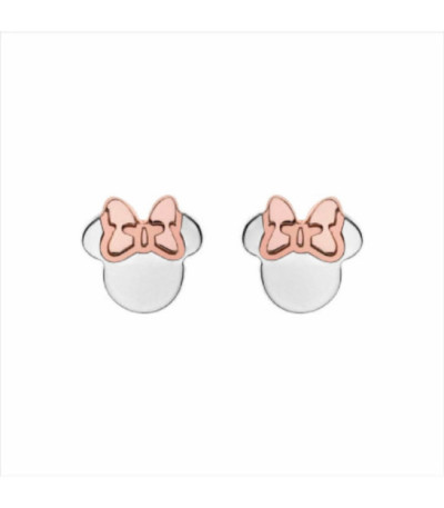 Pendientes Silueta Minnie Mouse Lazo Rosa DISNEY - AG0007P