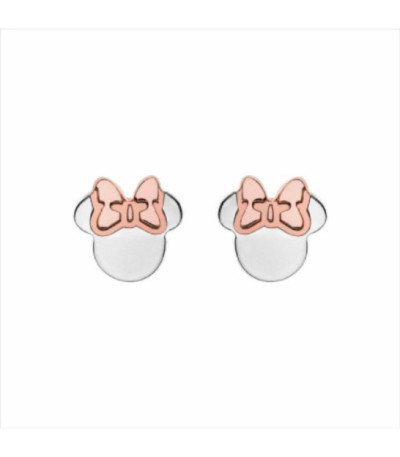 Pendientes Silueta Minnie Mouse Lazo Rosa DISNEY - AG0007P