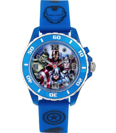 Reloj Infantil Avengers Azul Analógico con Luz DISNEY - AVG3506