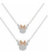Conjunto Collar Silueta Minnie Mouse Circonitas Brass DISNEY - SF00486TZWL.CS