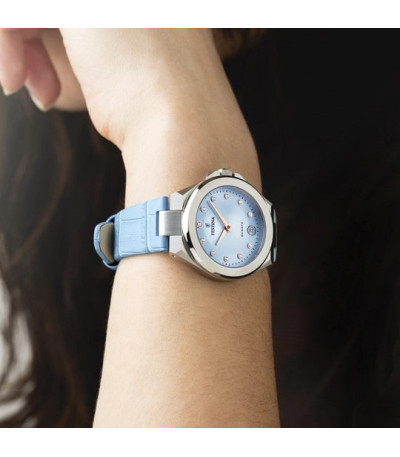 Reloj Mujer Esfera Azul Claro Acero Correa Azul FESTINA - F20701/3