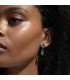 Pendientes Largos Plata Dorada Esmalte y Cristal Verde Esmeralda VICEROY JEWELS - 2304E100-52