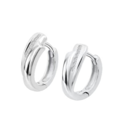 Pendientes Aro Mujer Circonitas D13 LOTUS SILVER - LP3828-4/1