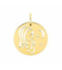 Medalla Redonda en oro 18K de Virgen Calada 15mm - 3.7359.00