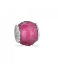 Abalorio - Charm Plata Murano Fucsia Facetado - A TU LADO - 9114336