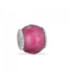 Abalorio - Charm Plata Murano Fucsia Facetado - A TU LADO - 9114336