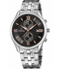 Reloj Hombre Crono Acero Esfera Gris Oscuro FESTINA - F6854/7