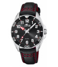 Reloj Junior Acero Esfera Negra Correa Negra KDT LOTUS - 18861/2