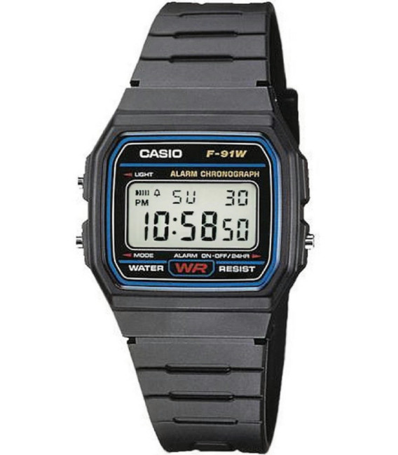 Reloj F91W el mítico F91 CASIO - F-91W-1YEG