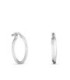 Criollas o pendientes de aro de plata rodiada 15MM - 305276