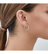 Pendientes de aro de plata rodiada 15MM - 305276