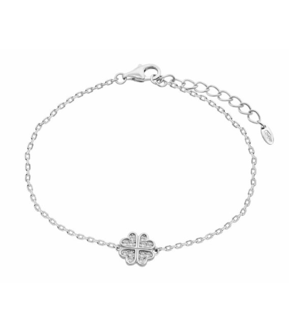 Pulsera Trébol Corazones Lotus Silver - LP3052-2/1