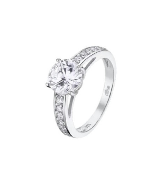 Anillo Pure Essential 4 Garras Circonita 8mm al n14 LOTUS SILVER - LP3507-3/114