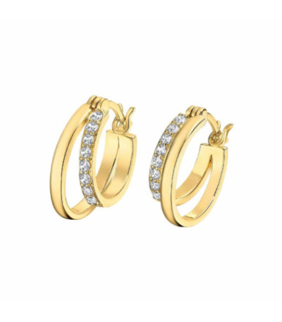 Aros Ovalados Doble Dorado D14 LOTUS SILVER - LP3511-4/2