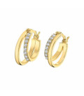 Aros Ovalados Doble Dorado D14 LOTUS SILVER - LP3511-4/2