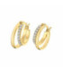 Aros Ovalados Doble Dorado D14 LOTUS SILVER - LP3511-4/2