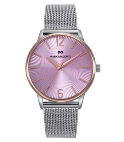Reloj Mujer Acero Esfera Rosa Milanesa Greenwich MARK MADDOX - MM1030-75
