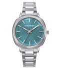 Reloj Señora Cuadrado Redondeado Acero Esfera Verde Agua VICEROY - 401298-67