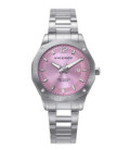 Reloj Señora Redondo Acero Esfera Rosa VICEROY - 401302-75