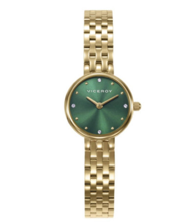 Reloj Mujer Dorado Pequeño Esfera Verde VICEROY - 41148-67