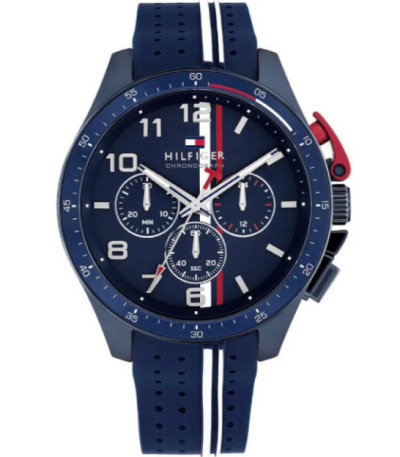 Reloj Hombre Chronograph Correa Caucho Bank Tommy Hilfiger - 1792169