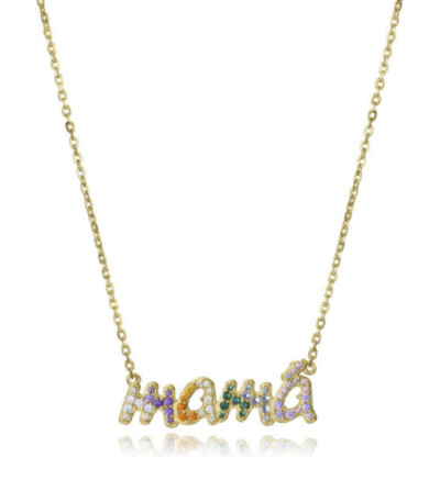 Collar Plata Dorado Mamá con Circonitas Multicolor VICEROY JEWELS - 2340C100-39