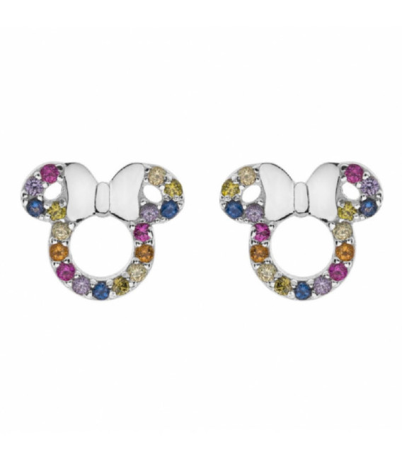Pendientes Silueta Minnie Piedras Multicolor DISNEY - AG0009P1