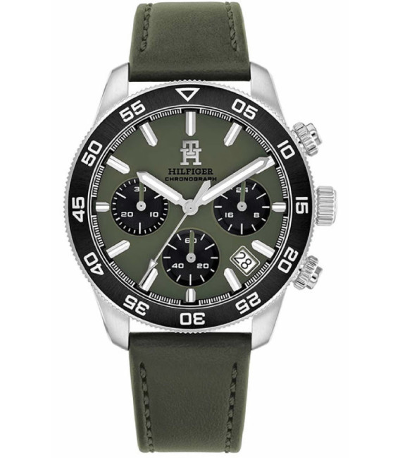 Reloj Hombre TH85 Chronograph Verde Acero y Piel Verde Tommy Hilfiger - 1792188