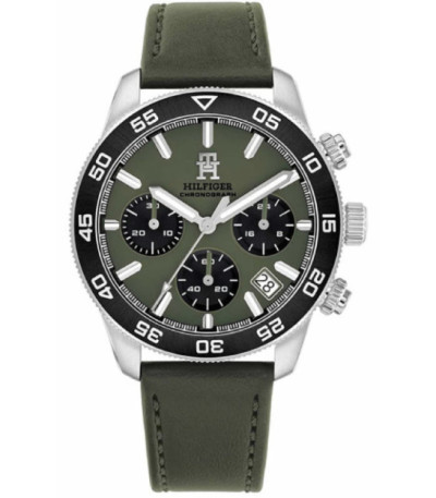 Reloj Hombre TH85 Chronograph Verde Acero y Piel Verde Tommy Hilfiger - 1792188