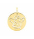 Medalla Redonda en oro 18K de Ángel Guarda Calada 15mm - 3.7360.00