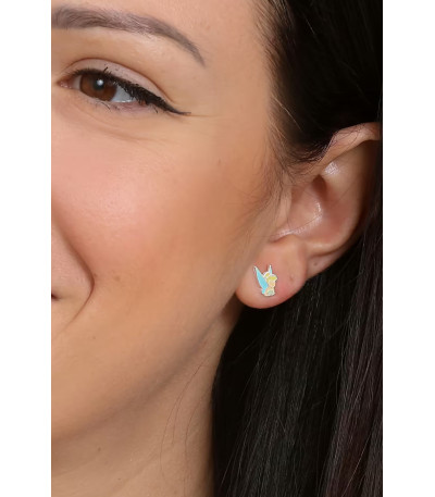 Pendientes Campanilla Tinker Bell Esmalte DISNEY - AG0053P