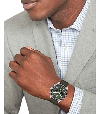 Reloj Hombre TH85 Chronograph Verde Acero y Piel Verde Tommy Hilfiger - 1792188