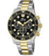 Reloj Hombre Crono Bicolor Esfera Negra Excellent LOTUS - 18757/2