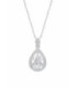 Collar Colgante Lágrima Circonitas Blancas LOTUS SILVER - LP3789-1/1