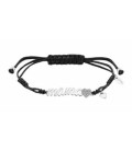 Pulsera Mother´s Love Mamá y Corazón Macramé Negro LOTUS SILVER - LP1808-2/1
