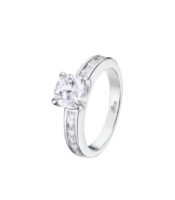 Anillo Pure Essential 4 Garras Circonita 7mm al n12 LOTUS SILVER - LP3444-3/112