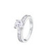 Anillo Pure Essential 4 Garras Circonita 7mm al n12 LOTUS SILVER - LP3444-3/112