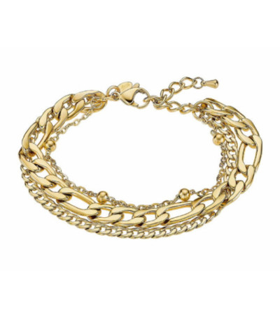 Pulsera Triple Acero Dorado Eslabones Urban Woman LOTUS STYLE - LS2339-2/2