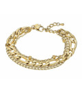 Pulsera Triple Acero Dorado Eslabones Urban Woman LOTUS STYLE - LS2339-2/2