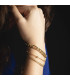 Pulsera Triple Acero Dorado Eslabones Urban Woman LOTUS STYLE - LS2339-2/2