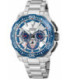 Reloj Hombre CronoBike 2025 Azul y Plateado Acero FESTINA - F20724/1
