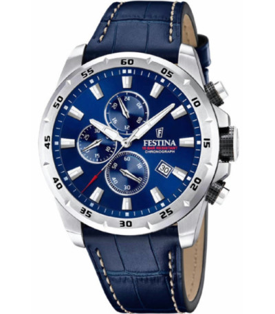 Reloj Hombre Crono Esfera y Correa Azul FESTINA - F20692/2