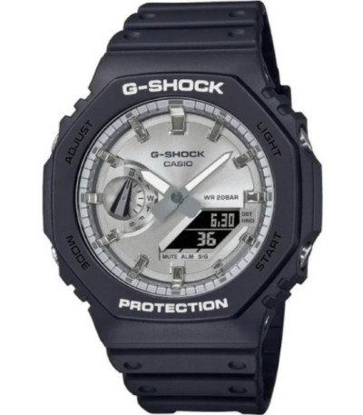 Reloj Casio G-SHOCK Esfera Metal Plateado Octogonal - GA-2100SB-1AER