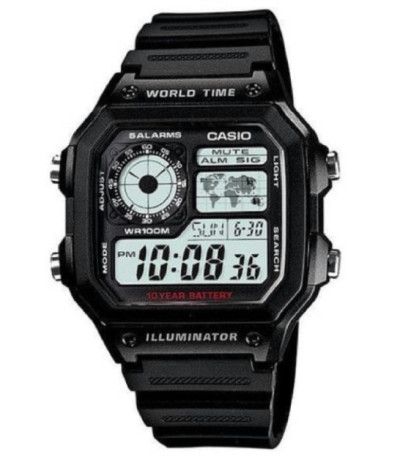 Reloj Digital Hora Mundial Collection Men CASIO - AE-1200WH-1AVEF